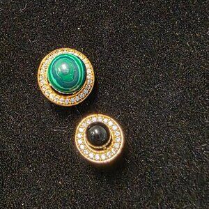 Mini Orbit Ring-Malachite